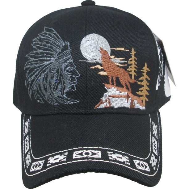 Wolf Painting Fashion Adjustable Cotton Baseball Caps Trucker Driver Hat Outdoor Cap Black 